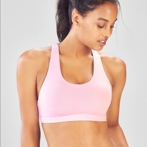 Fabletics Kessler II sports bra, M, light pink NWT